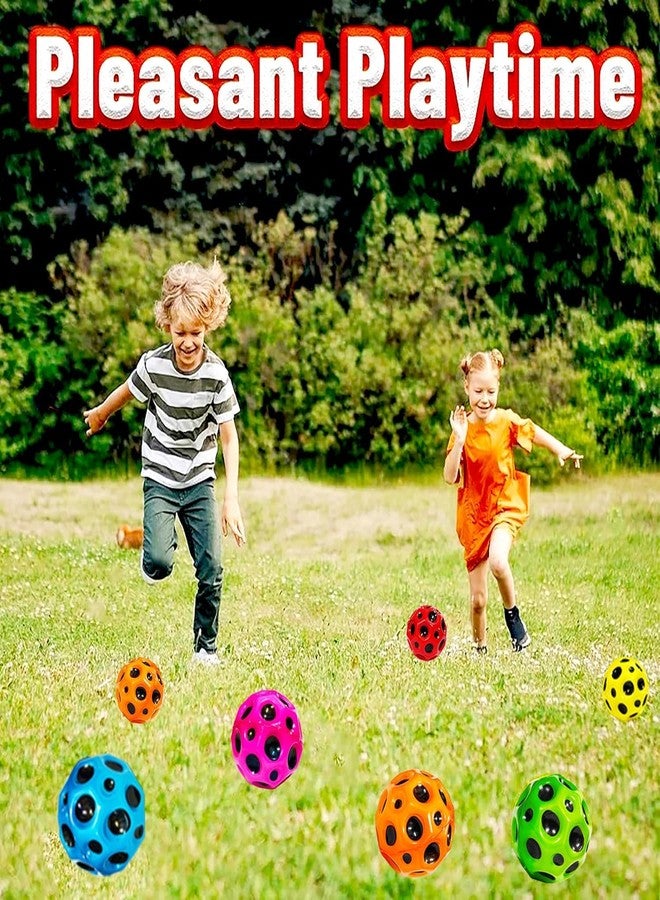 NOZOMI Super Bouncy Moon Ball Toy for Kids and Adults with Craters - High Bounce, Textured Grip, Perfect for Playtime Fun - Soft Foam Ball (Pack of 2) Multicolor - Image 5