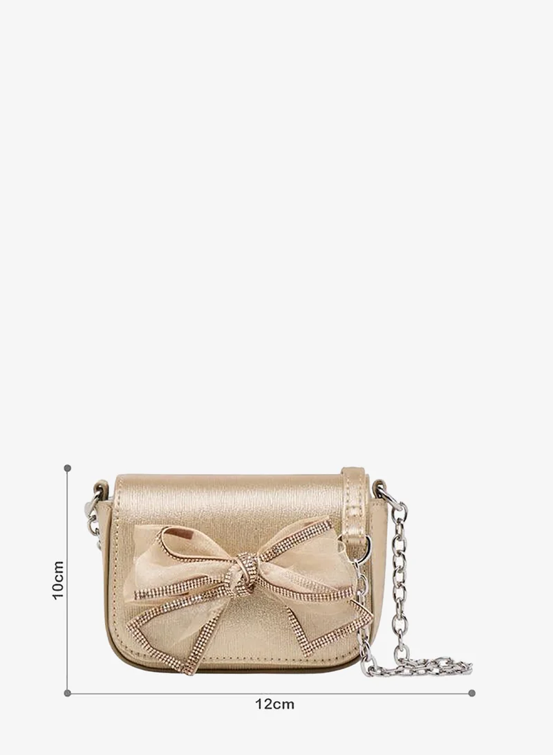 Celeste Crossbody Bag with Embellished Bow Accent Ramadan Collection