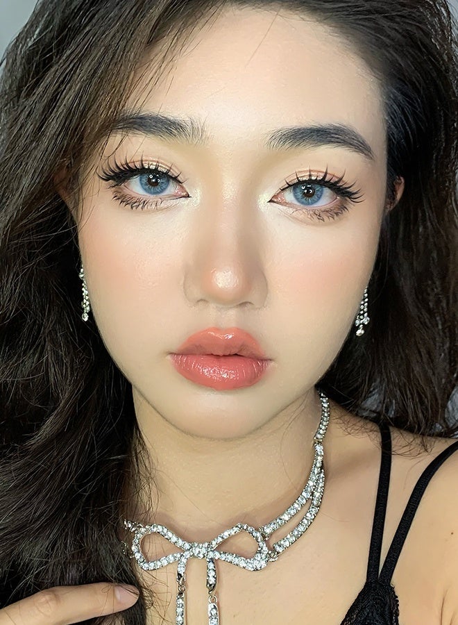 عيون غامضة ميستيك آيز عدسات لاصقة ملونة 6 أشهر، Sun‑kissed “Tiffany”  14.20 مم، عدسات تجميلية بمظهر طبيعي للاستخدام اليومي والمكياج، عدسات أزياء للجنسين، مع علبة - Image 4