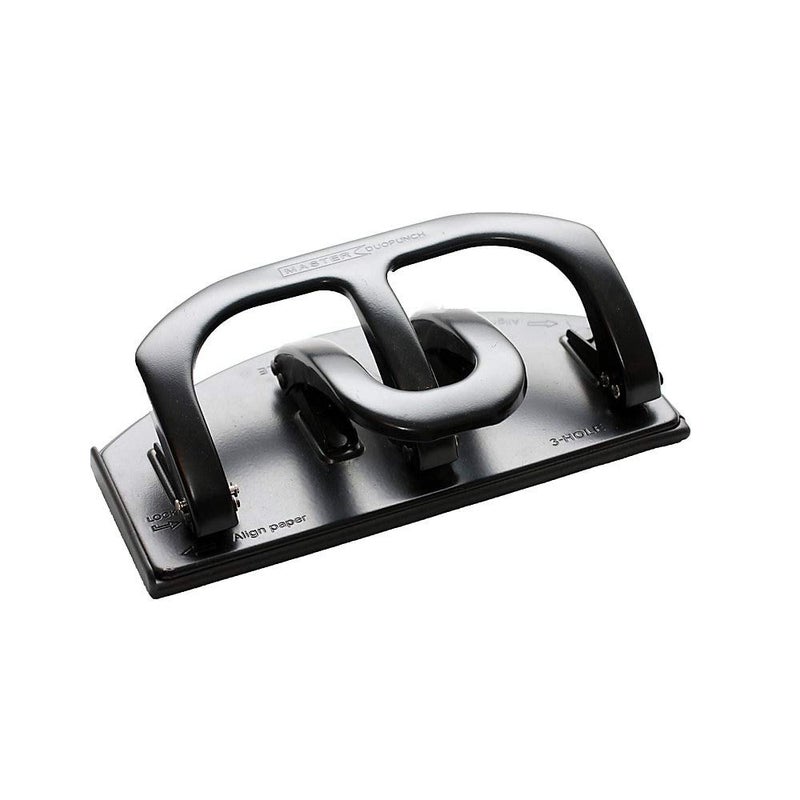 Master Martin Yale DP20 Master Paper Punch, Heavy-Duty Two-and Three-Hole Punch, Punches Up To 20 Sheets of 20 Pound Bond Paper, Includes High-capacity Chip Pan - Image 1