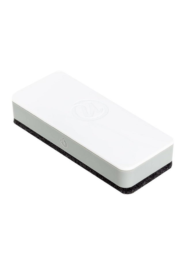 U Brands Side Magnetic Dry Erase Board Eraser Thick Felt Bottom Surface 2 X 5 X 1 Inches White  - Image 2