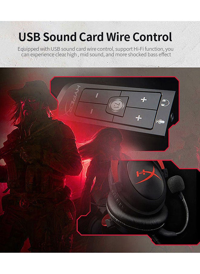 Kingston HyperX Cloud II 7.1 Channel Hi-Fi Gaming Over-Ear Headphones for PC Game Console Phone -wired - Image 2