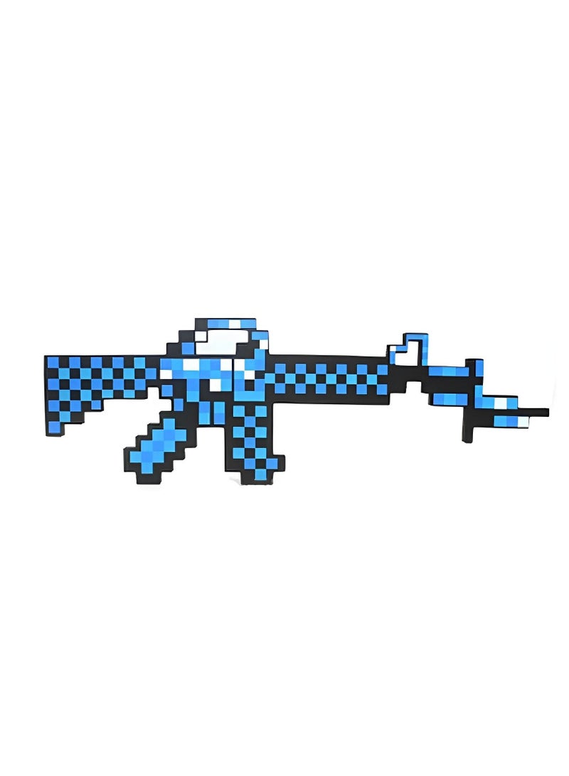 Kids Minecraft Sword and Machine Gun EVA Foam Model Toy – Safe Soft Play Weapon for Boys and Girls, Role Play Game Accessory - Image 1