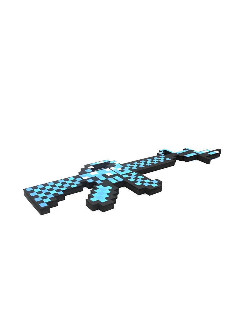Kids Minecraft Sword and Machine Gun EVA Foam Model Toy – Safe Soft Play Weapon for Boys and Girls, Role Play Game Accessory - Image 2