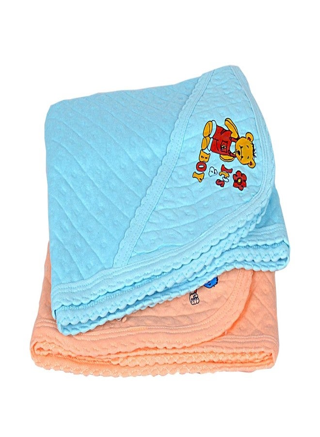 Dikary Baby Cotton Hooded Wrapper - Baby Towel for New Born | Big Size 75cm x 75cm | Soft, Safe & Skin-Friendly | Perfect for Newborns 0-12 Months | Lightweight & Travel Friendly, - Image 3