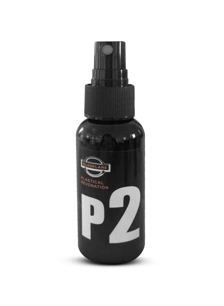 Plan A P2 Car Plastic & Leather Parts Renewal Spray Antioxidant Spray Liquid Advanced Formula for Car Interior Exterior Car Interior Bumper - Image 1