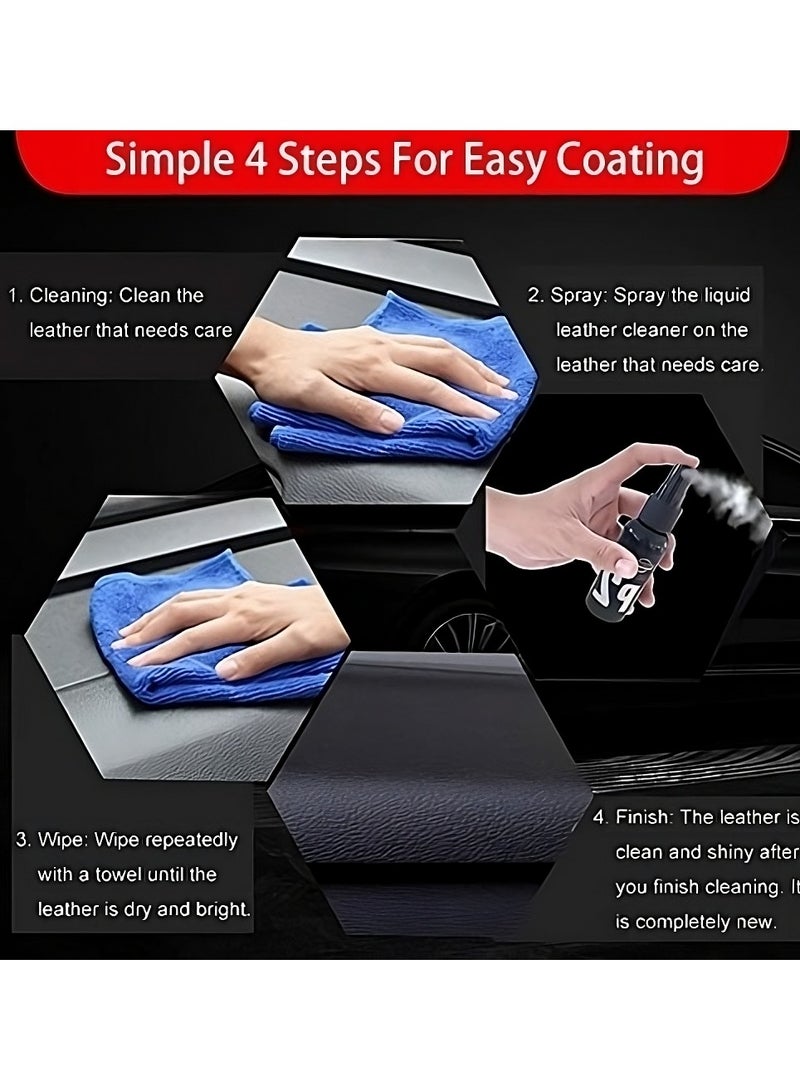 Plan A P2 Car Plastic & Leather Parts Renewal Spray Antioxidant Spray Liquid Advanced Formula for Car Interior Exterior Car Interior Bumper - Image 5