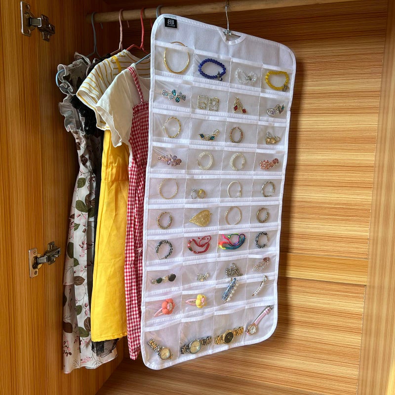 BB Brotrade Hanging Jewelry Organizer,Accessories Organizer,80 Pocket Organizer for Holding Jewelries - Image 1