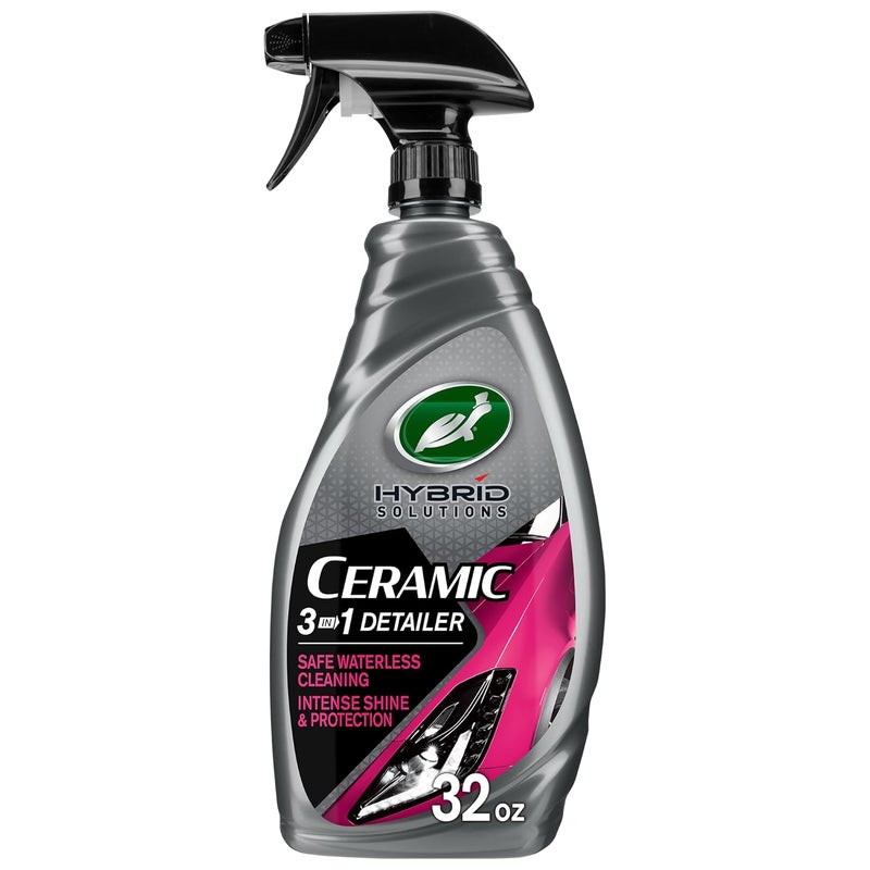 TurtleWax Turtle Wax Hybrid Solutions Ceramic 3-in-1 Detailer, Waterless Car Detailing Spray, 500ml, Pack of 1, Fruity Scent, Acts as a Car Wash, Ceramic Coating, Car Polish & Wax, Leaving a Long Lasting Shine - Image 1