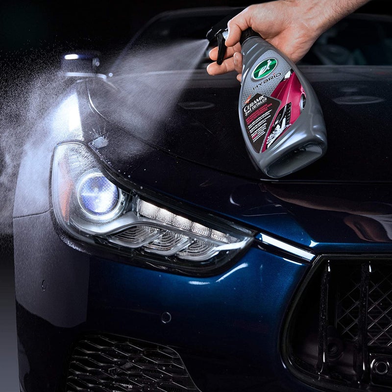 TurtleWax Turtle Wax Hybrid Solutions Ceramic 3-in-1 Detailer, Waterless Car Detailing Spray, 500ml, Pack of 1, Fruity Scent, Acts as a Car Wash, Ceramic Coating, Car Polish & Wax, Leaving a Long Lasting Shine - Image 5