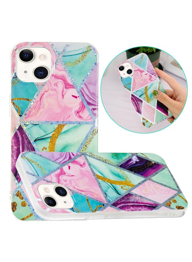 زبون جراب لهاتف iPhone 13 جراب واقٍ من مادة TPU مطلي بالكهرباء - Image 1