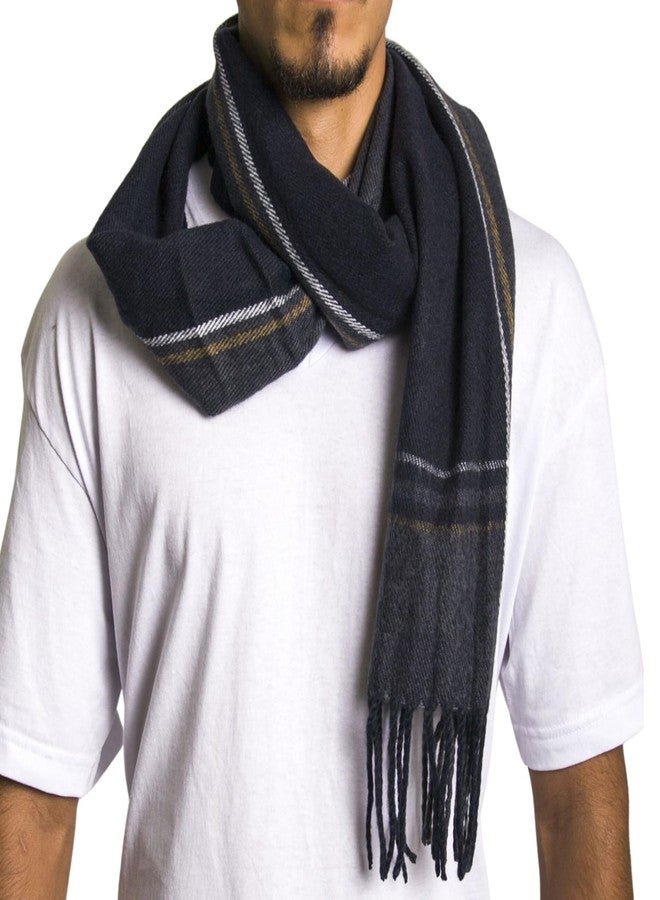 Alpine Swiss Mens Plaid Scarf Soft Winter Scarves Unisex,Dusk Plaid,One Size - Image 4