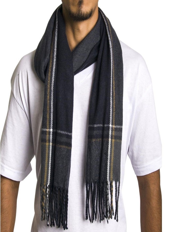 Alpine Swiss Mens Plaid Scarf Soft Winter Scarves Unisex,Dusk Plaid,One Size - Image 3