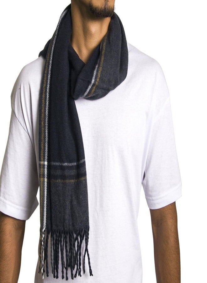 Alpine Swiss Mens Plaid Scarf Soft Winter Scarves Unisex,Dusk Plaid,One Size - Image 5