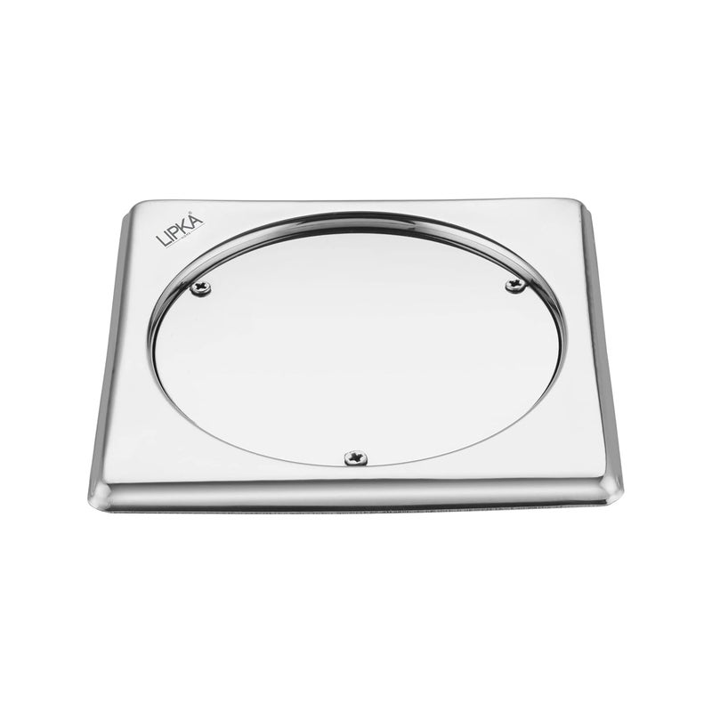 Lipka LIPKA Sweep Out Square Floor Drain Premium Stainless Steel 5 x 5 Inches - Image 4