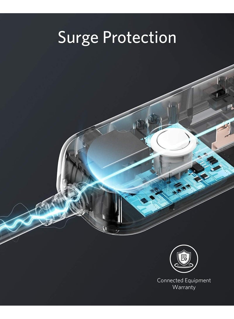 Power Max 7 in 1 Power Extension Socket Protector - 3 Wide Sockets with 2 USB-A Ports and 2 USB Type C Port, Flat Plug, Wall Mount, USB Charging Station for Office, Ideal for All Electronic Devices, 3 Meter White , PowerMax Power Strip  Get a 3-meter power strip with 3 outlets and 4 USB + USB-C ports. - Image 4