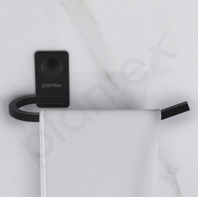 plantex Plantex Metro Platinum Stainless Steel Napkin Ring/Towel Ring/Napkin Holder/Bathroom Accessories - Pack of 1 (Black)  - Image 4