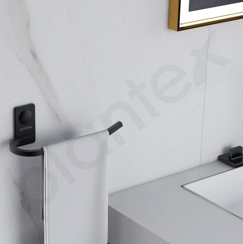 plantex Plantex Metro Platinum Stainless Steel Napkin Ring/Towel Ring/Napkin Holder/Bathroom Accessories - Pack of 1 (Black)  - Image 2
