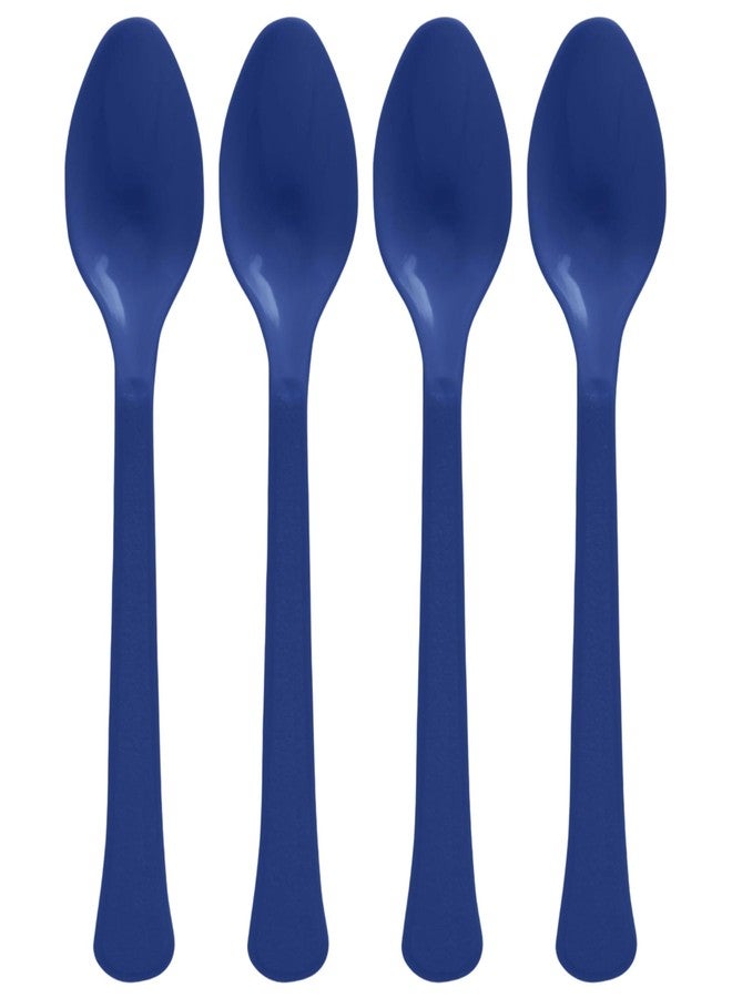 Amscan True Navy Plastic Heavy Weight Spoons (20 Count) - Premium Disposable Plastic Cutlery, Perfect for Home Use and All Kinds of Occasions - Image 1