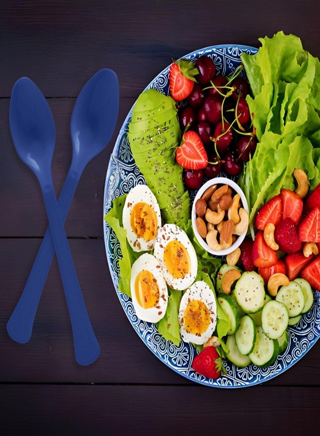 Amscan True Navy Plastic Heavy Weight Spoons (20 Count) - Premium Disposable Plastic Cutlery, Perfect for Home Use and All Kinds of Occasions - Image 3