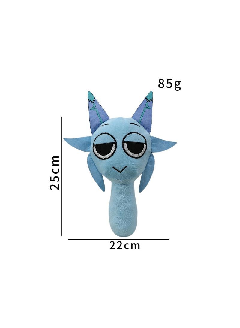 Sprunki Plush Toys, Sprunky Wenda  Gray Plushies Pillow Stuffed Animal Figure Dolls for Game Fans Gifts for Kids - Image 1