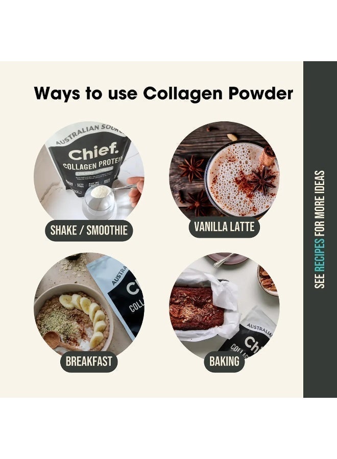 Chief Grass-Fed Collagen Protein Powder – Creamy Vanilla , 30 Servings - Image 4