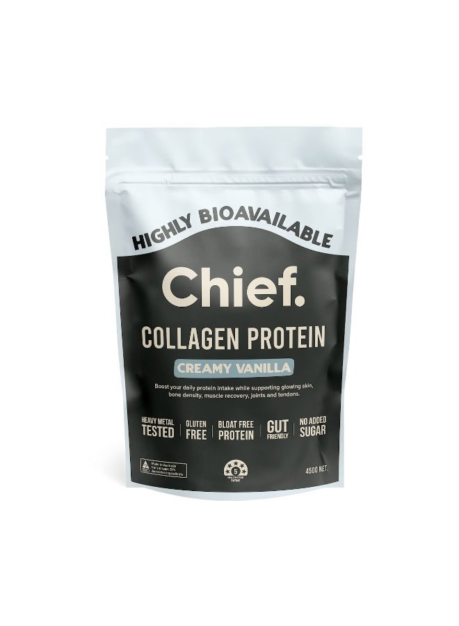 Chief Grass-Fed Collagen Protein Powder – Creamy Vanilla , 30 Servings - Image 1