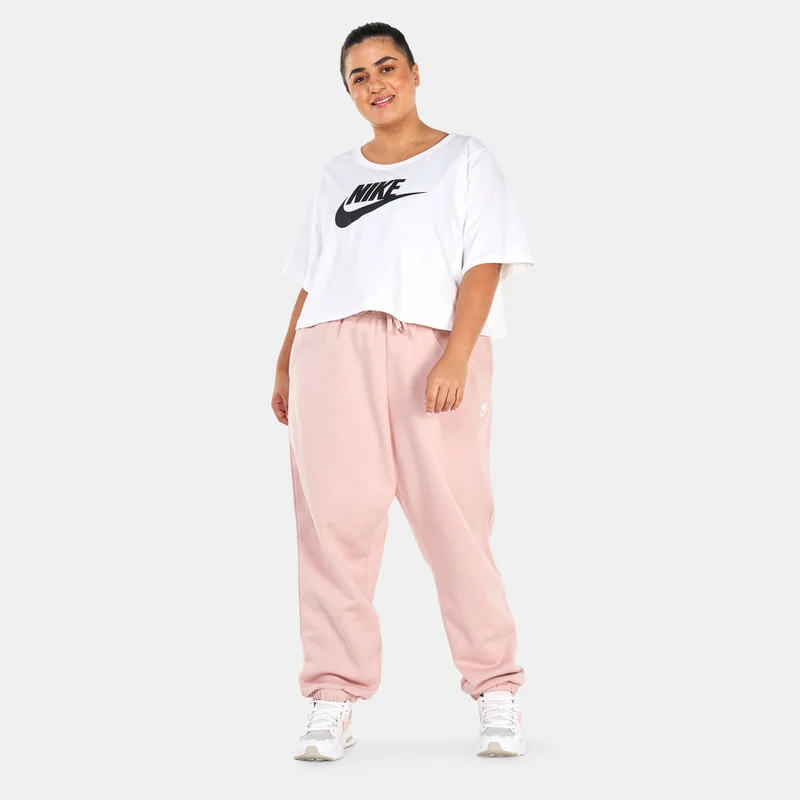 Nike Women's Sportswear Club Fleece Mid-Rise Oversized Track Pants (Plus Size)