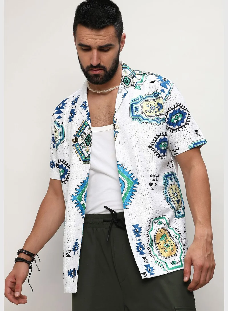 Campus Sutra Printed Shirt