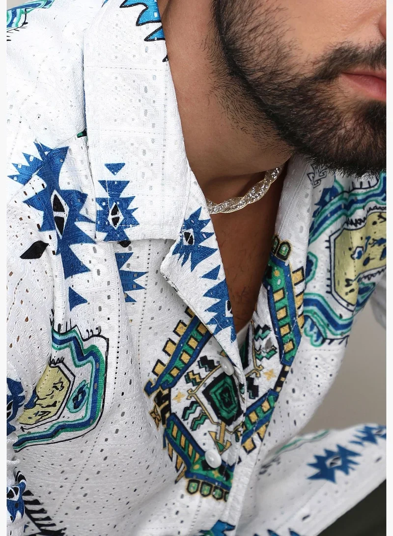 Campus Sutra Printed Shirt