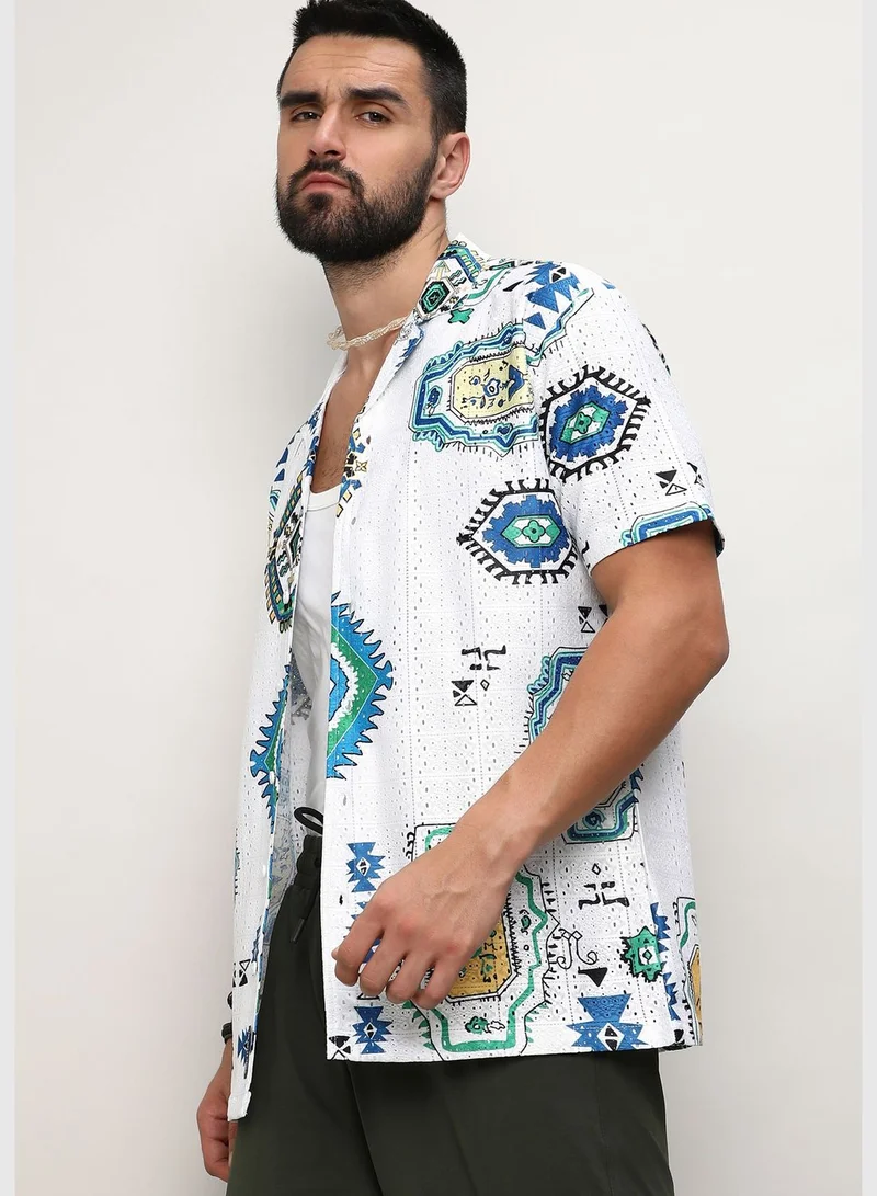 Campus Sutra Printed Shirt