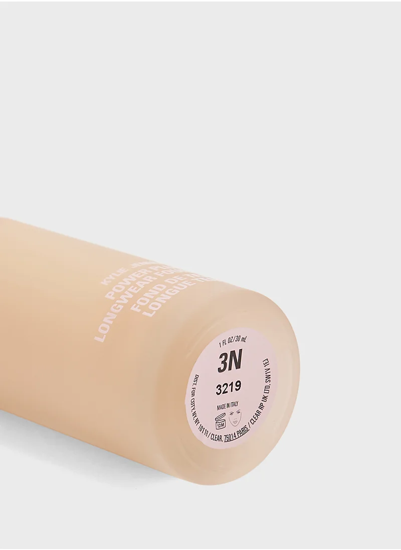 كايلي كوزماتيكس Power Plush Longwear Foundation - 3N, 30Ml