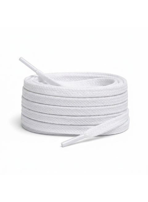 Flat cotton shoelaces for men's and women's boots and sneakers