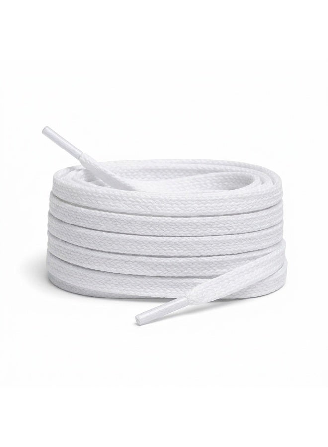 Flat cotton shoelaces for men's and women's boots and sneakers - Image 1
