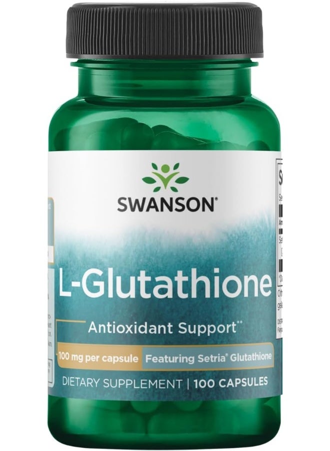 سوانسون قسط L-الجلوتاثيون 100 ملغ 100 كبسولة - Image 1