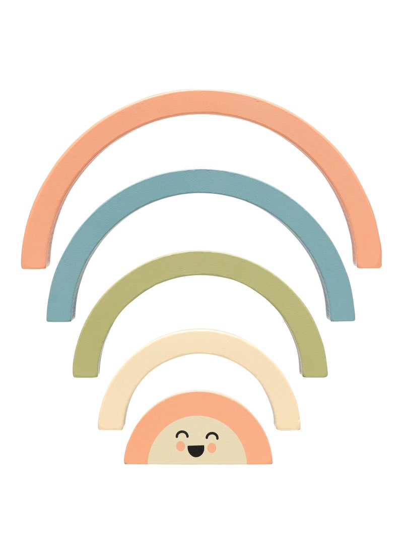 pearhead - Wooden Stacking Toy, Rainbow - Image 1