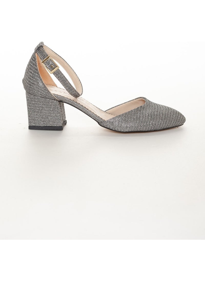 Dilimler Ayakkabı Slices Shoes Helmet Platinum Women's Heeled Shoes  - Image 2