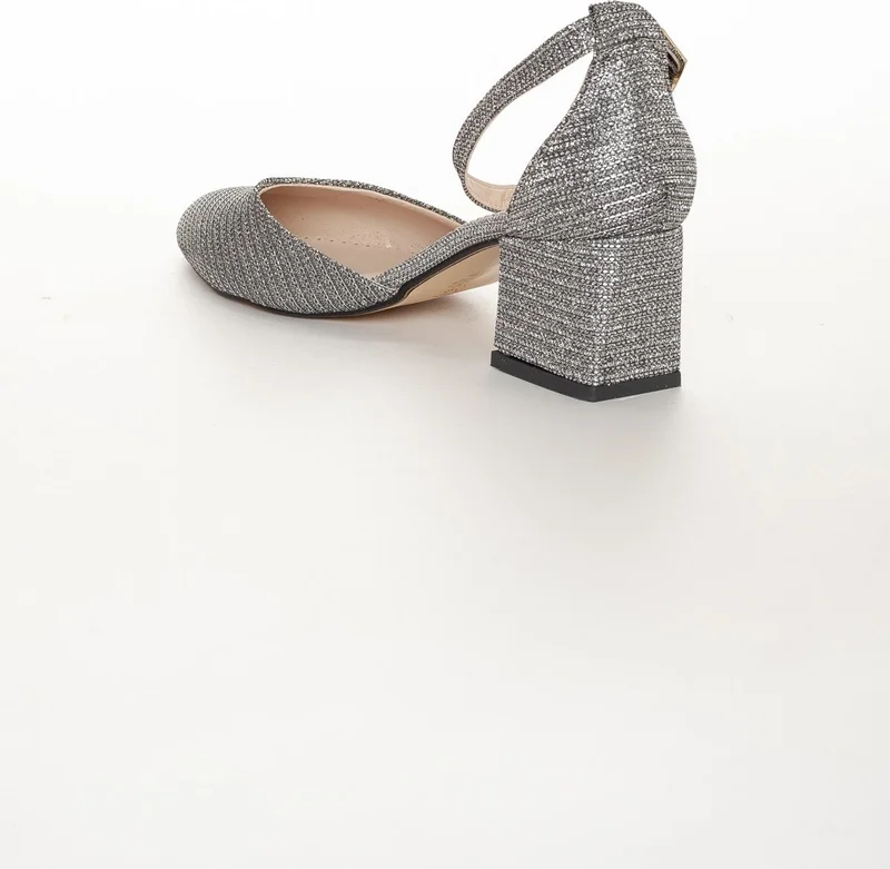 Dilimler Ayakkabı Slices Shoes Helmet Platinum Women's Heeled Shoes