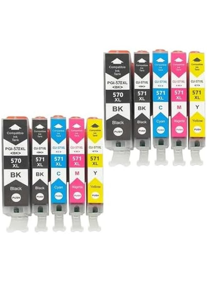 خراطيش حبر متوافقة PGI570 CLI571 2SET لـ MG5750 MG5751 MG5752 MG6850 MG6851 MG6852 TS6050 TS5050 5051 - Image 2