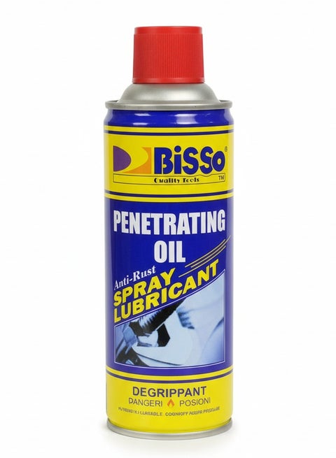 Bisso Multi-Use Lubricant Spray Can – 450ml | Rust Protection, Lubrication & Cleaning for Automotive, Home, and Industrial Use
