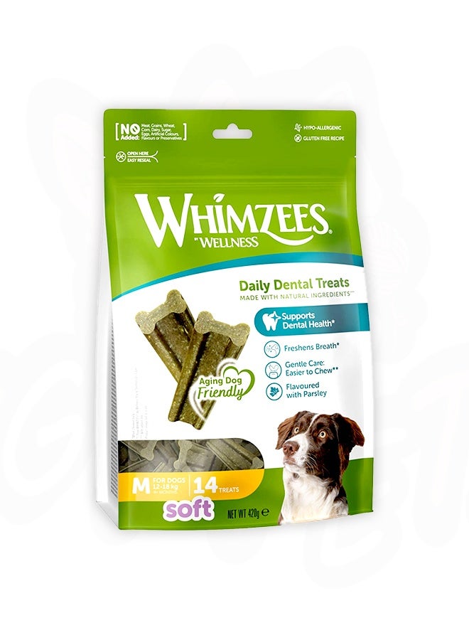 WHIMZEES Soft Dental Dog Treats Medium - 420GM - Image 1