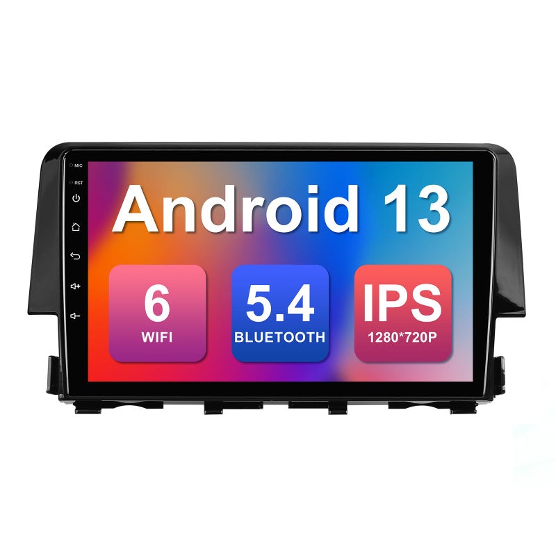 FeirTon 232G 9inch Android 13 Car Stereo for Honda Civic 20162020 IPS Touchscreen Screen Car Radio with Carplay Android Auto Support Backup Camera GPS FM Navi BT SWC - Image 2