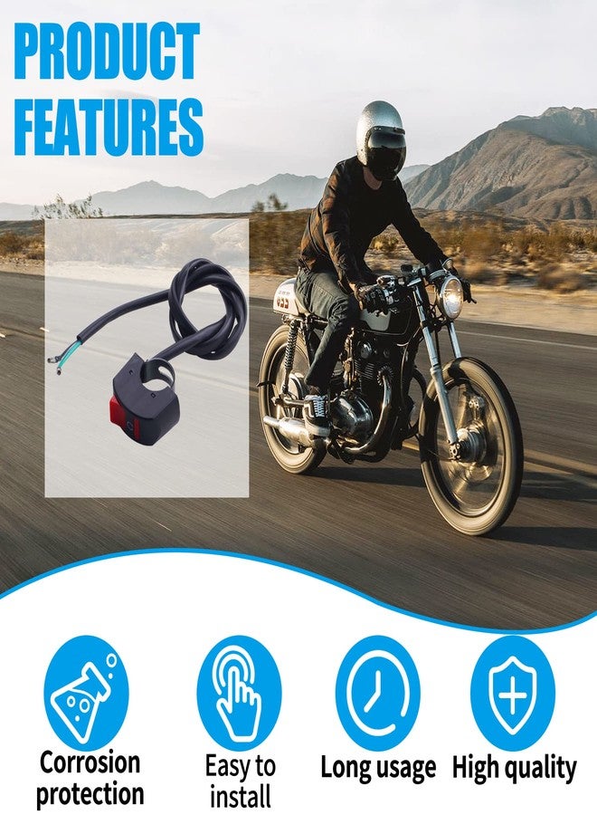 JINGKE 7/8'' 22mm Handle Kill On Off Switch for ATV Motorcycle Scooter Go Kart Engine Offroad Enduro Dirt Bike Baja Doodle Bug DB30 Mini Bikes - Image 4