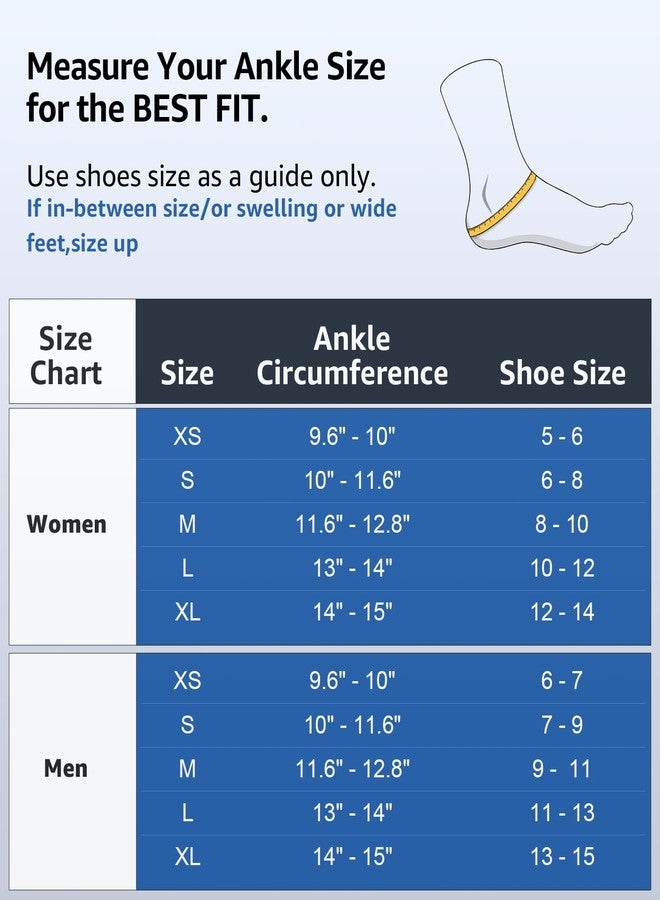 WHCOOL Slim-Fit Ankle Brace for Sprained Ankle, Quick Lace Up Ankle Support for Women Men with 2 Auto-Shaped Pads, Air Fabric Cool Ankle Stabilizer for Injury Recover, Running,Sports, L(13”-14”) - Image 5