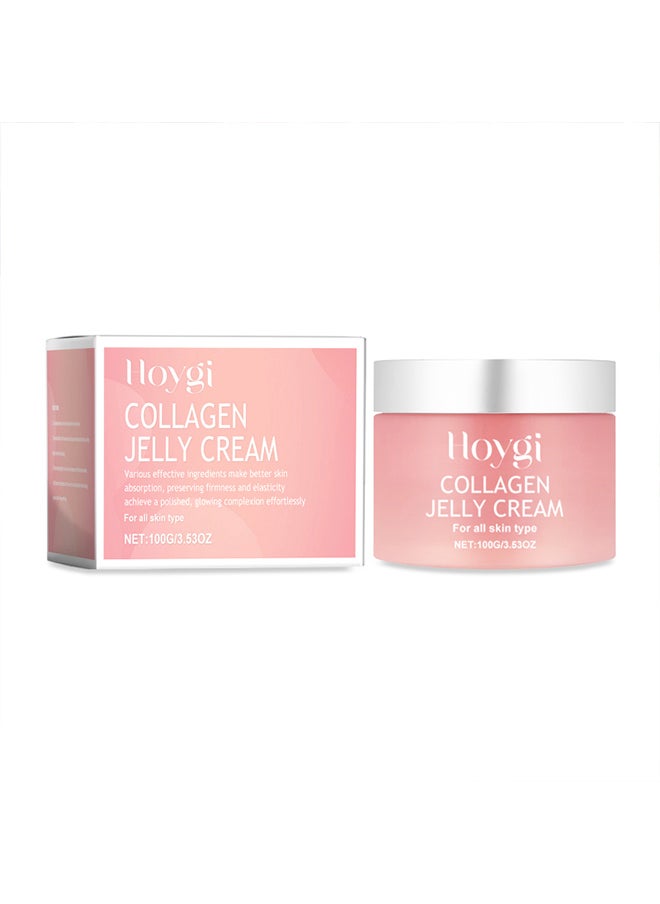 Hoygi - HOYGI collagen jelly cream, gently cleans facial pores, moisturizes, nourishes and brightens the gel mask cream - Image 1