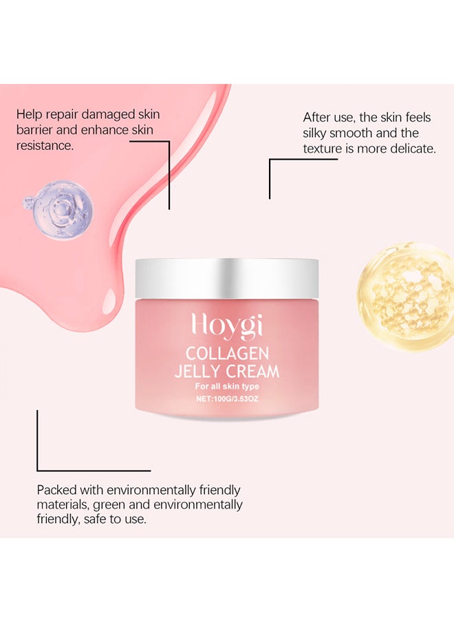 Hoygi - HOYGI collagen jelly cream, gently cleans facial pores, moisturizes, nourishes and brightens the gel mask cream - Image 1