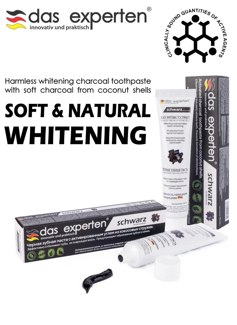 Das experten whitening charcoal toothpaste SCHWARZ  - Image 3