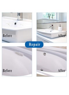Asmaco Asmaco Bathtub And Tile Ceramic White Spray For Crack Filling Restoration And Coating Of Bathtubs, Washbasins, Ceramic Statue And Household Items Etc…  - Image 2