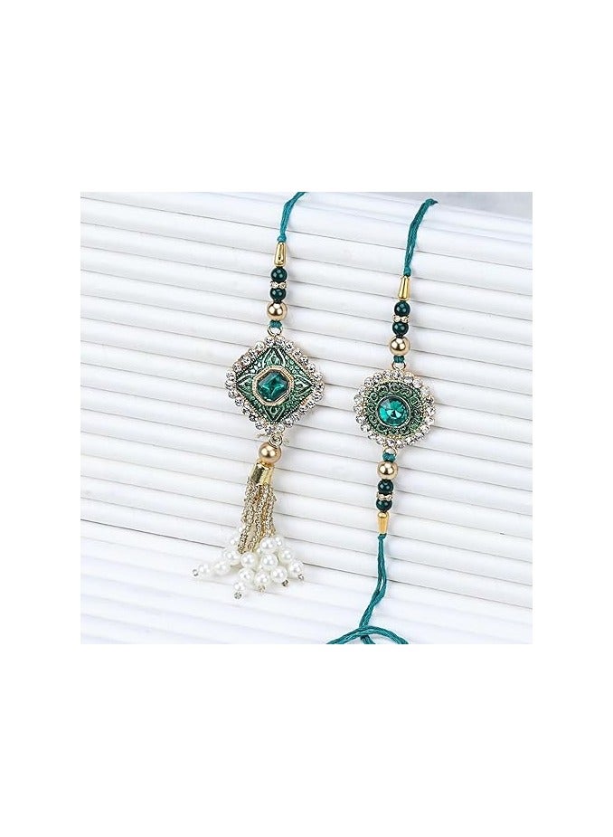 كاميري بازار ميناكاري باهيا بهانجي طقم رخيصة مع علبة رولي وشوال - راخي للأخ، باهيا، بهي - لمبا راخي للبهانجي، الأخت - Image 2