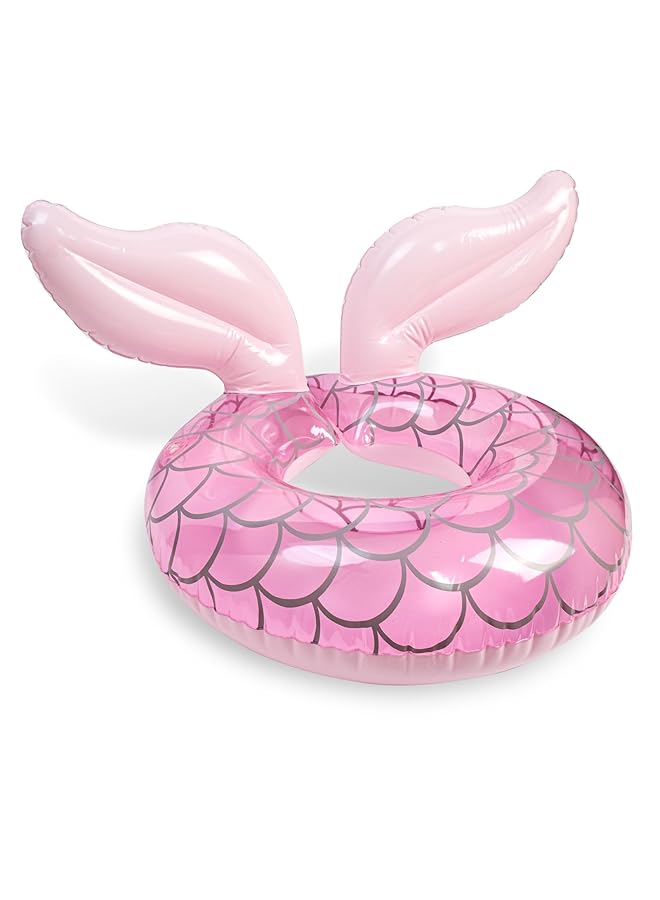 KASTWAVE Mermaid Pool Float Kids Pool Tube Ring Toys Summer Beach Inflatable Swim Float For Girls Kids Outdoor - Image 1